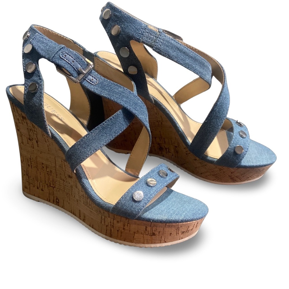 Guess Denim Wedge sandals
